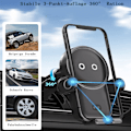 Miniatyrbilde 4 av 5: Trådløs billader, 15 W, hurtiglading, Kharly bil mobiltelefonholder, smart sensor, automatisk klemming, astronaut mobiltelefonholder,