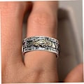 Miniatyrbild 5 av 5: Sommarrea Feng Shui Ring Justerbar Pixiu Amulett Lyckoring Mantra Skydd Förmögenhetsring För Kvinnor Män Ringar