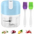Trådlös uppladdningsbar elektrisk hackare Vit 250ml 30W USB 1st