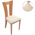 Miniatyrbild 2 av 5: 6-pack Spandex Jacquard Stolssitsöverdrag Avtagbara Beige
