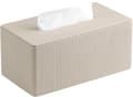 1 st läder näsdukslåda Beige 1 stuk -