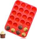 Non-stick Silikon Mini Muffin- och Cupcakebakform 24 Koppar
