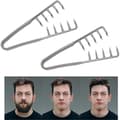 2 delar - 19x9cm Rak hårkam серый 2 stuks -