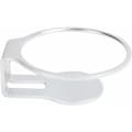 Minibandfäste i aluminiumlegering, platsbesparande, silver, inga högtalare