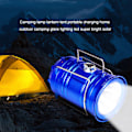 Miniatyrbillede 3 af 5: Solar campinglampe USB genopladelig lommelygte Bærbar nødlampesæt Blue