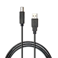 Pikkukuva 5 / 6: USB 2.0 -kaapeli, tyyppi A uros - tyyppi B uros, 1,5 m, tulostinkaapeli, musta