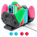 Pikkukuva 6 / 6: Lataustelakka Nintendo Switch Joypad -ohjaimille ja Pro-ohjaimille LED-valoilla