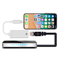 Pikkukuva 5 / 5: Ethernet RJ45 -sovitin Lightning-liitännällä iPhone ja iPad 100:lle