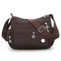 Vandtæt nylon mode dame enkelt skuldertaske Brown