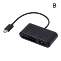 Pikkukuva 8 / 11: USB C 3-in-1 Hub-muunnin Typ C -sovitin SD-kortinlukija Macille type-C