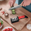Miniatyrbilde 8 av 11: Knivsliper for kjøkkenkniver - 4 stk Slipere Multifunksjon svart