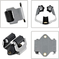Miniatyrbillede 3 af 5: 4 Dele Moppe Vægmonterede Clips Moppe Kostholder Værktøj Moppe Vægmonteret