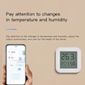 Miniatyrbillede 6 af 6: Temperatur Fugtighedssensor Mini LCD-display Kompatibel med Bluetooth APP Fjernbetjening Termometer