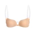 1 st Dam Osynlig BH Push Up Silikon BH med Transparent A Apricot