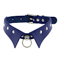 Miniatyrbillede 1 af 8: Læder Choker Punk Krave Dame Nitter Besatte Chokers A4