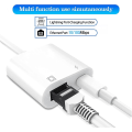 Miniatyrbild 3 av 5: Lightning till Ethernet-adapter, [kompatibel med Apple Mfi-certifierad] 2 i 1 RJ45 Ethernet LAN-nätverksadapter med laddningsport, Plug and Play, Support