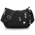 Vandtæt nylon mode dame enkelt skuldertaske Black