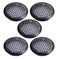 Miniatyrbillede 1 af 5: 5 stk. rustfrit stål ventilationsgitter, sort rundt mesh