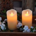 Miniatyrbilde 2 av 5: 7,5*10 cm utendørs vanntette flammeløse lys, flimrende bevegelige flamme LED-lys, batteridrevne lys fjernkontroll