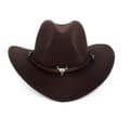 Västerländsk Cowboy Höghatt Filt Hatt Brun