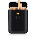 Miniatyrbillede 1 af 5: Sort - Bærbar holder til 20 cigaretter - med elektrisk lighter