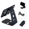 Miniatyrbilde 1 av 8: Sammenleggbart Mobilholder - Stativ for Mobil, iPad, Nettbrett Hvit Black