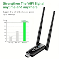 Miniatyrbild 4 av 7: USB Wifi-repeater 300M Wi-Fi-signalförstärkare 2.4G Trådlös Extender 2 Antenn Långräckvidd Wi Fi-adapter för stationär dator Bärbar dator
