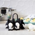 Miniatyrbilde 4 av 5: 3-i-1 eggkoker, oppbevaring og servering, pingvinformet