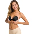 Miniatyrbilde 7 av 7: Selvklebende BH Stroppeløs Sticky Usynlig Push-up Gjenbrukbar E Black