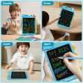 Miniatyrbilde 5 av 5: LCD-skrivetavle for barn, 10-tommers tegnetavle i farger, tegnebrett for dinosaurleker, egnet for 3 år gamle gutter og jenter