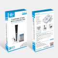 Miniatyrbillede 5 af 5: Ladestation til PS5, 2x Controllere med Blæser Sort