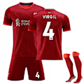 Pikkukuva 1 / 2: Virgil Van Dijk jalkapallopaita setti aikuisten miesten pelipaita 2021-1 M