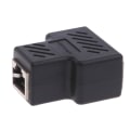 Pikkukuva 4 / 4: 1-2-suuntainen LAN Ethernet -verkkokaapeli RJ45 naarasjakaja