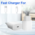 Miniatyrbillede 4 af 5: Ny produkt, hurtigoplader - 20W PD Hurtigoplader med 1,8 m C til Lightning Kabel Type C Oplader Adapter, Universal til iPhone Universal iPad