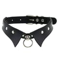 Läder Choker Punk Krage Dam Nitar Dubbade Chocker A6