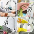 Miniatyrbilde 4 av 7: Kjøkkenkran Munnstykke Lufter Justerbar Tre Modus Sprøyte Filter Diffuser Vannsparende Kranhode