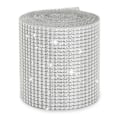 Pikkukuva 2 / 6: Itseliimautuva kristalli strassi timanttinauha DIY-koristelu Silver