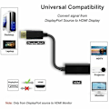 Pikkukuva 2 / 4: DP Uros HDMI-näyttöporttivideoadapterikaapeli kolminkertaisesti suojattu korkealaatuinen 1080p ääni