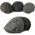 Miniatyrbild 4 av 4: Newsboy Cap Justerbar Herringbone Baker Boy Flat Kepsar Skyddsmössa Tyg Cap för män