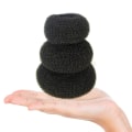 Miniatyrbillede 2 af 5: Pakke med 3 Dame Hårknold Donut Shapers Knude Ring Knold