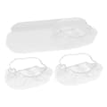 100 st Skäggnät Skyddande skäggskydd White elastic
