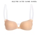 Miniatyrbilde 1 av 5: 1st Kvinner Usynlig BH Push Up Silikon BH med Transparent D Apricot