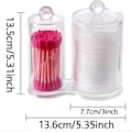 Miniatyrbillede 5 af 5: 2 runde æsker Transparent Ayl makeup opbevaring To runde sektioner IC
