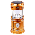 Miniatyrbillede 2 af 6: Solar campinglampe USB genopladelig lommelygte Bærbar nødlampesæt Gold