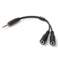 Stereo Audio Han-Hona Hörlurs & Mic Splitter Adapter