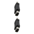 Miniatyrbillede 3 af 5: 2 stk. För Firewire IEEE 1394 6-pin hun til USB han-adapter