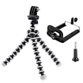 Miniatyrbild 1 av 8: Flexibelt Tripod Kamerastativ - Stativ för Mobil / GoPro (16 cm)