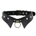 Miniatyrbilde 4 av 8: Lær Choker Punk Krage Dame Nagler Piggete Chokere A9