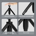 Miniatyrbild 5 av 6: Utökbar Handhållen Selfie Stick Mini Stativ för GoPro SJCAM DJI insta360 Action 3 2