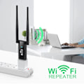 Miniatyrbild 2 av 7: USB Wifi-repeater 300M Wi-Fi-signalförstärkare 2.4G Trådlös Extender 2 Antenn Långräckvidd Wi Fi-adapter för stationär dator Bärbar dator